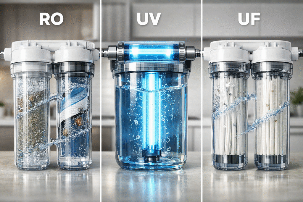 RO vs UV vs UF Which Water Purifier Is Best