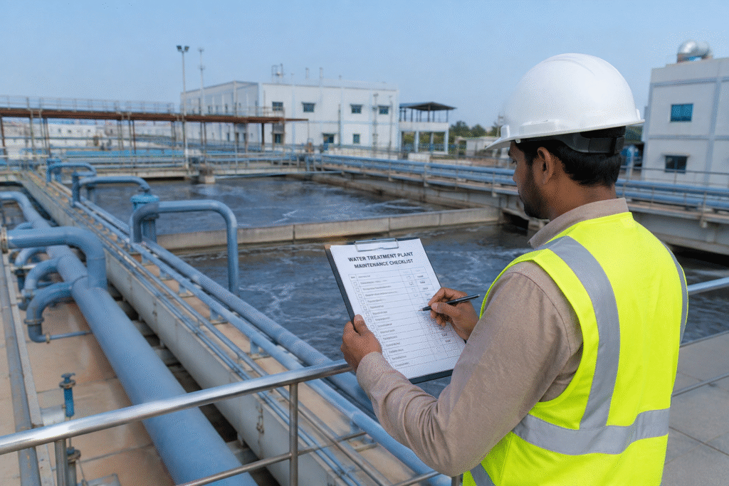 Water Treatment Plant Maintenance Checklist What Should Be Checked Every Month